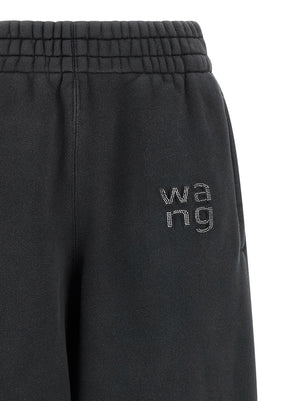 T BY ALEXANDER WANG Schwarze Baumwoll-Jogginghose (Trainingshose)