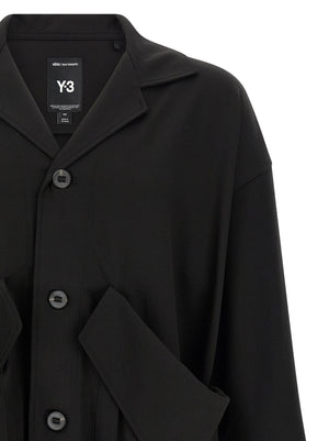 Y-3 Schwarzer Wollblazer
