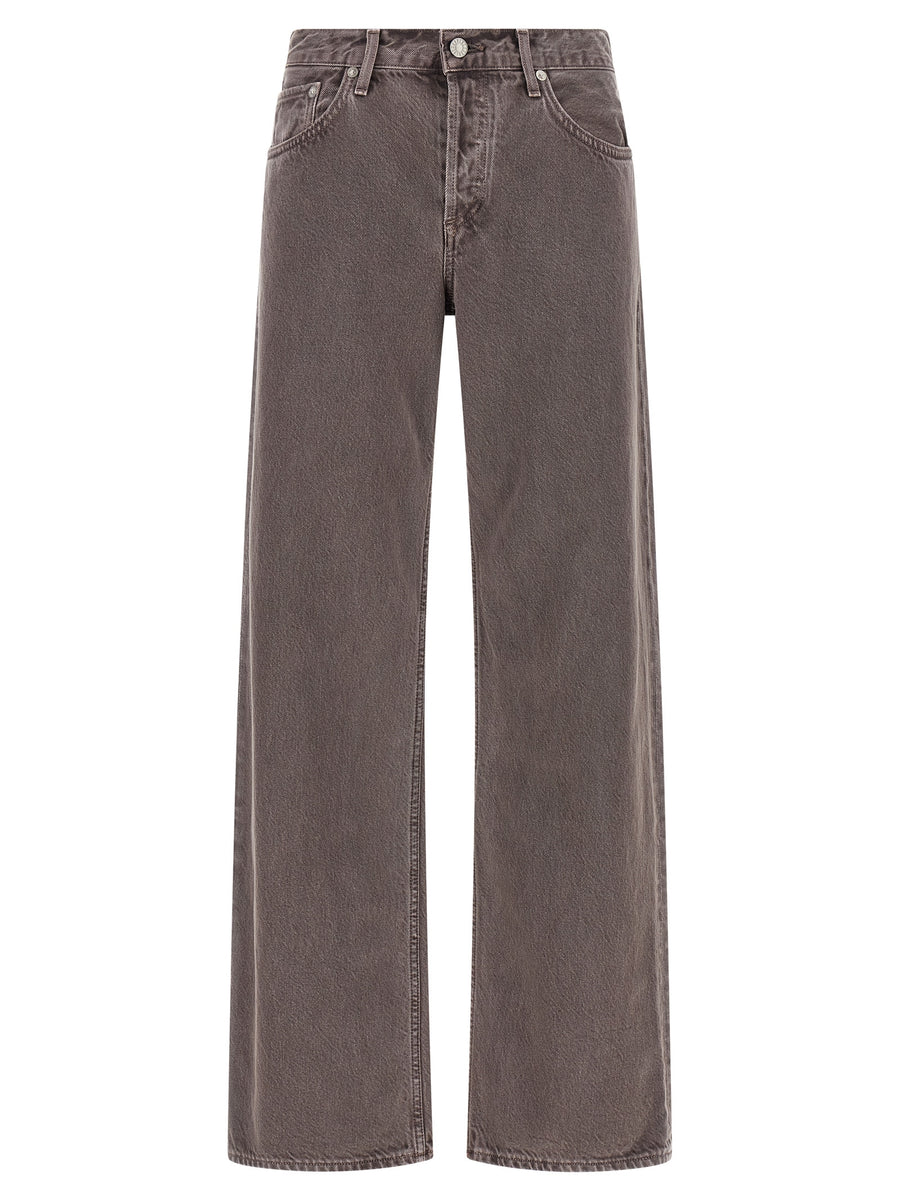 Agolde Jeans aus Baumwolle in Lila, Relaxed Fit