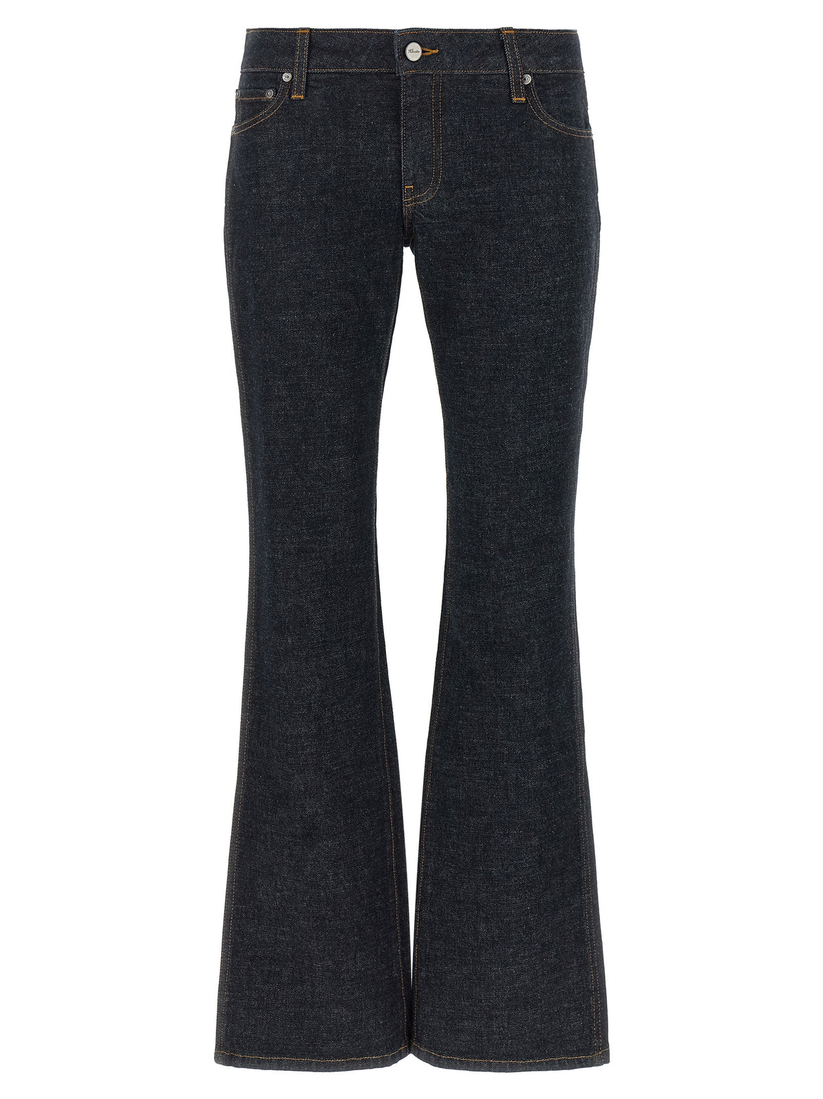 Khaite Blaue Baumwoll-Jeans mit ausgestelltem Bein