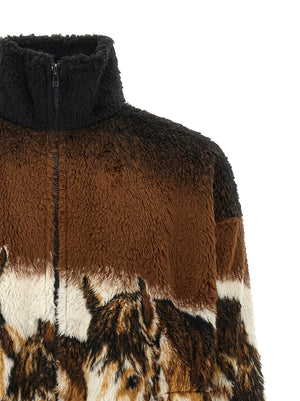 MM6 Maison Margiela Braunes Sweatshirt aus Polyethylen