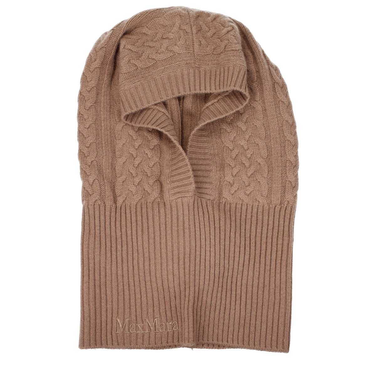 Max Mara Brauner Kaschmir-Strickhut