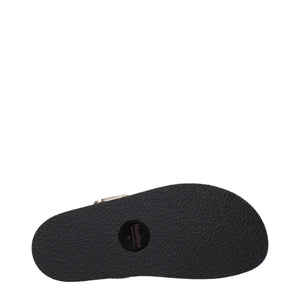 Max Mara Braune Ledersandalen