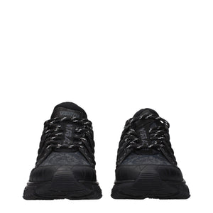Versace Schwarze Stoff-Sneaker