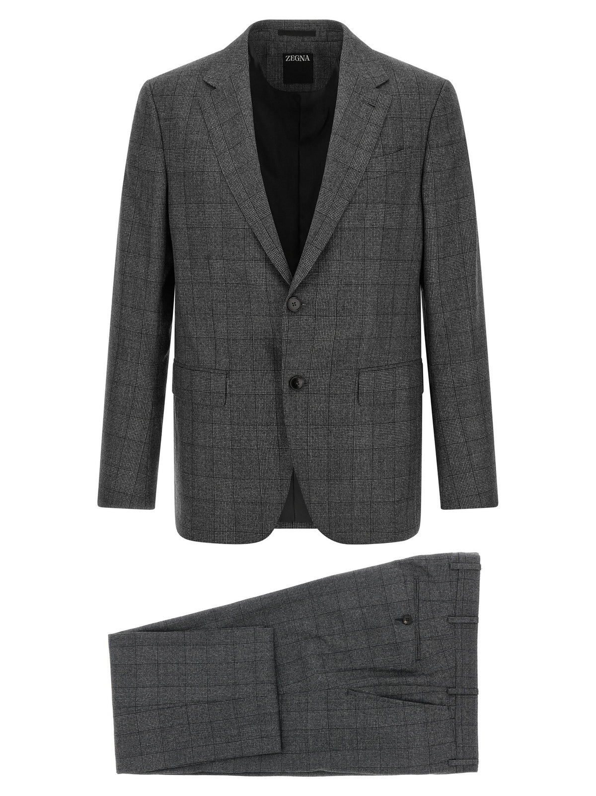 ZEGNA Grauer Woll-Zweiteiler