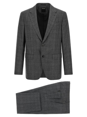 ZEGNA Grauer Woll-Zweiteiler