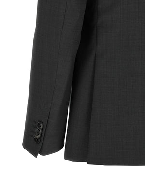 ZEGNA Grauer Woll-Zweiteiler