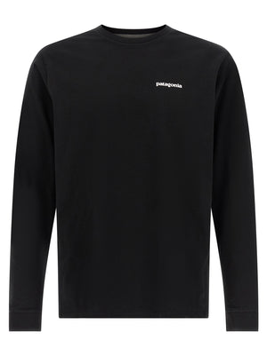 PATAGONIA Schwarzes Baumwoll-T-Shirt