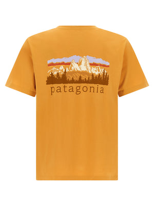 PATAGONIA Orange Cotton T-Shirt