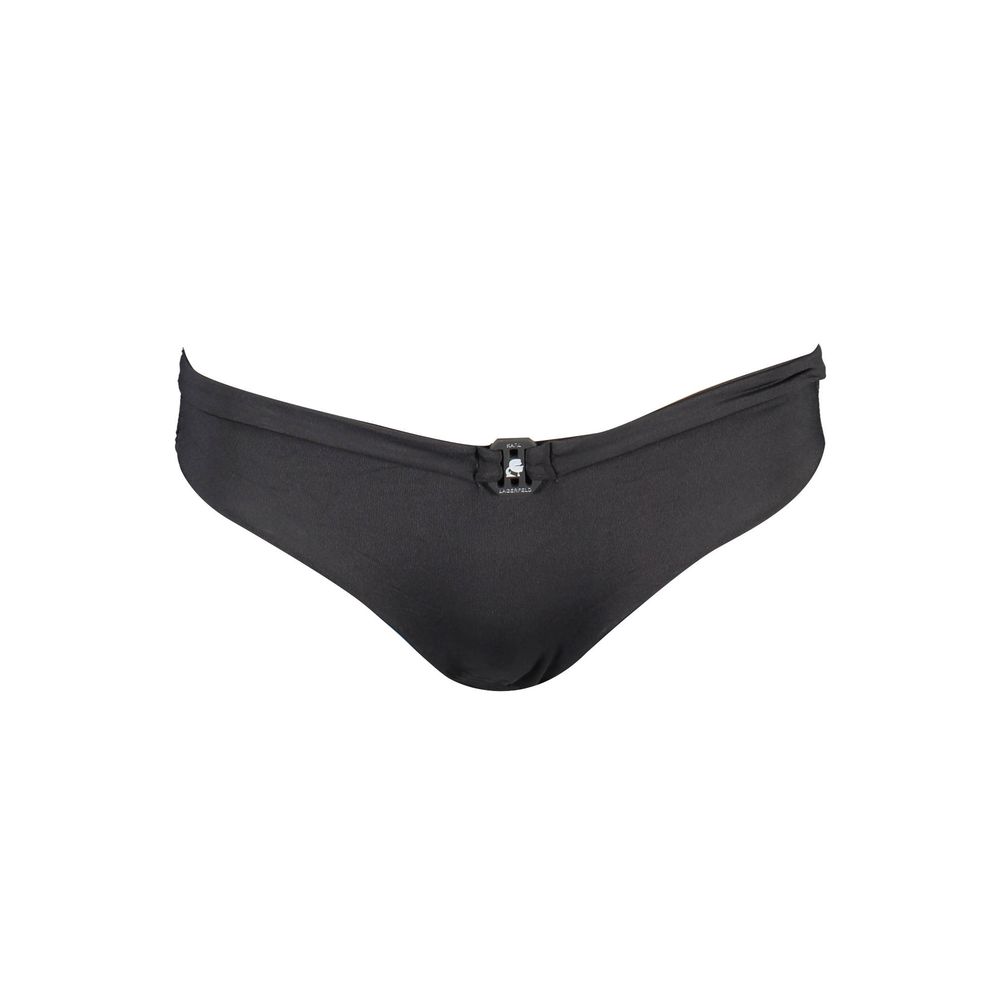 Karl Lagerfeld Schwarze Damen-Badehose aus Polyamid