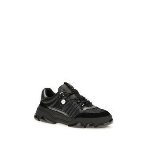 PINKO Schwarze Bos Taurus Kalbsleder Chunky Sneaker