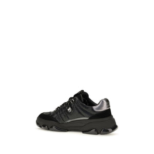 PINKO Schwarze Bos Taurus Kalbsleder Chunky Sneaker