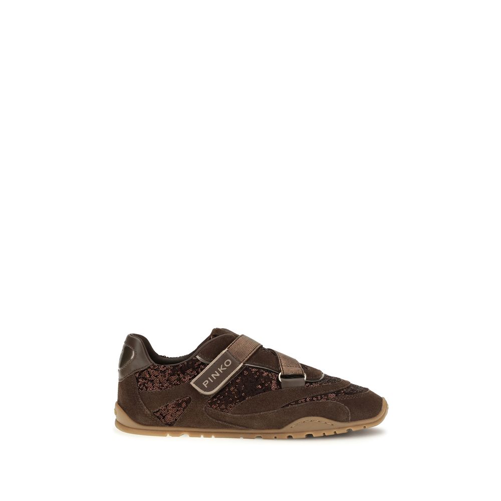PINKO Braune Wildleder-Sneaker