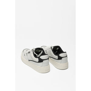 Colmar Schwarze und Weiße Leder-Sneaker Low-Top