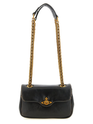 Vivienne Westwood Schwarze Kalbsleder-Schultertasche