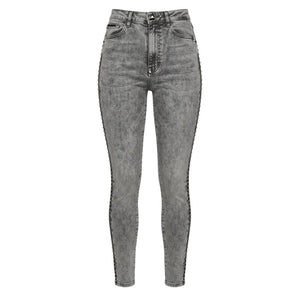 Philipp Plein Graue Baumwollhose für Damen