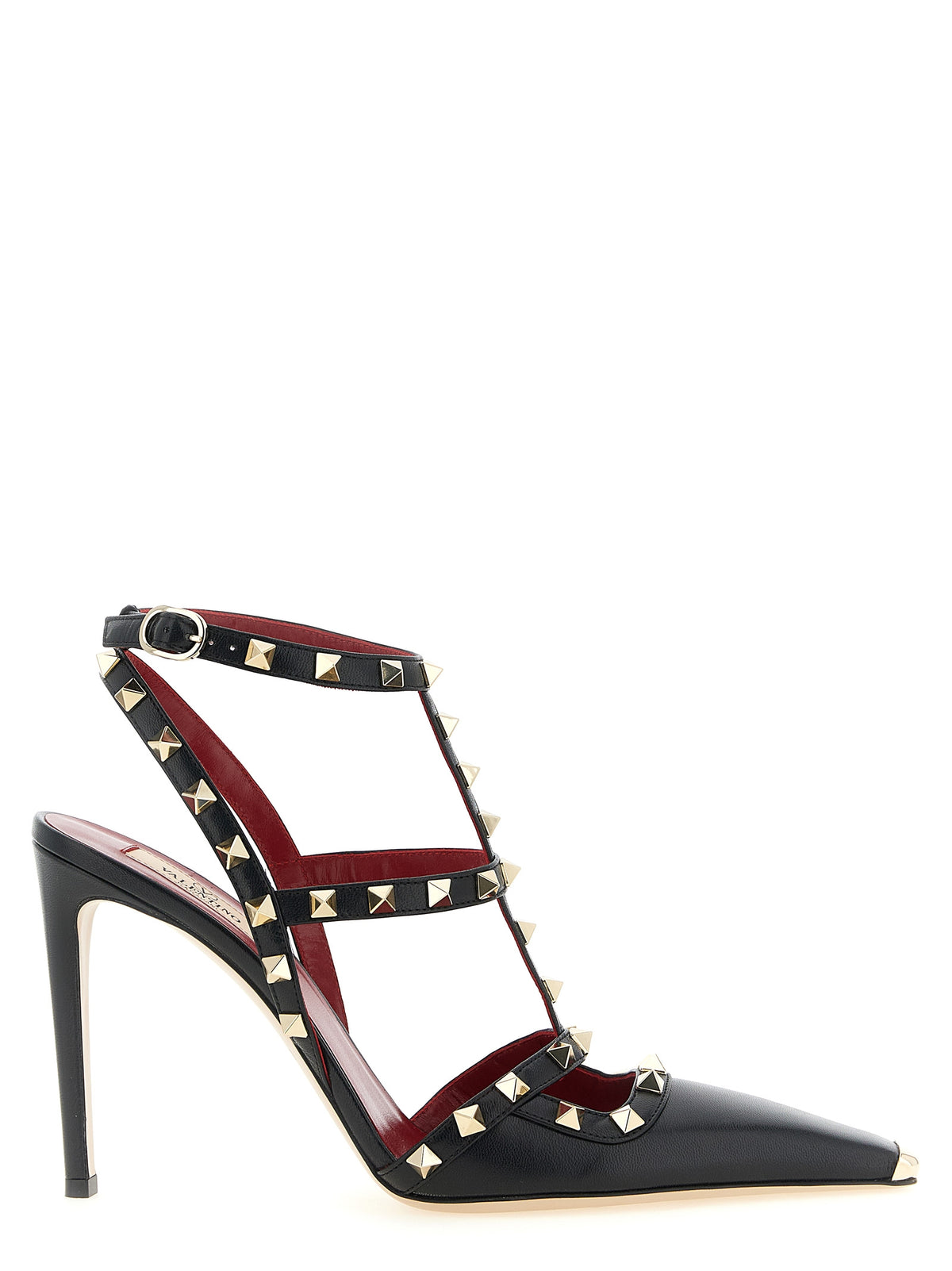 Valentino Garavani Schwarze Pumps aus Kalbsleder mit hohem Absatz