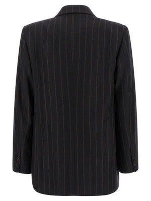 Alberto Biani Blauer Wollblazer