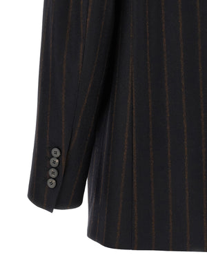 Alberto Biani Blauer Wollblazer