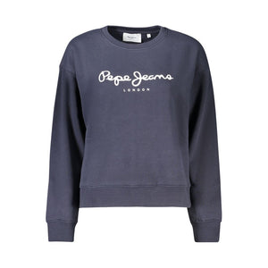 Pepe Jeans Blauer Baumwoll-Sweatshirt für Damen
