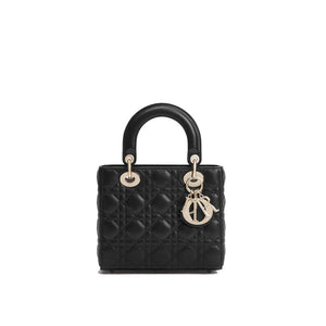 Dior Schwarze Lammleder-Schultertasche