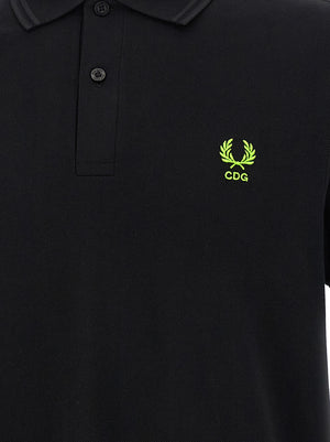 Comme Des Garçons Bicolor Cotton Polo Shirt