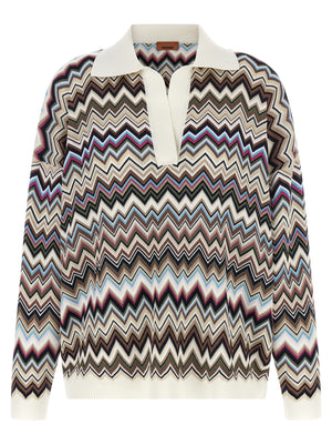 Missoni Mehrfarbiges Poloshirt aus Viskose