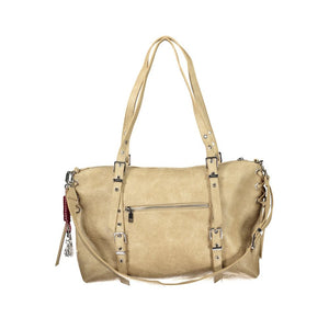 Desigual Beige Polyurethane Damen Handtasche