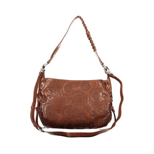 Desigual Braune Damenhandtasche aus Polyurethan