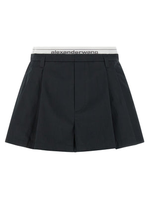 Alexander Wang Schwarze Baumwoll-Bermudashorts