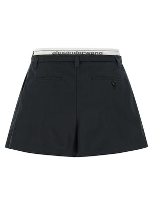 Alexander Wang Schwarze Baumwoll-Bermudashorts