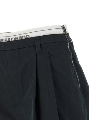 Alexander Wang Schwarze Baumwoll-Bermudashorts