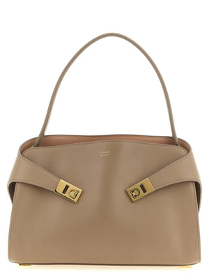 Ferragamo Schultertasche aus mehrfarbigem Kalbsleder