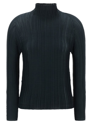 Issey Miyake Blauer Cardigan aus Polyester