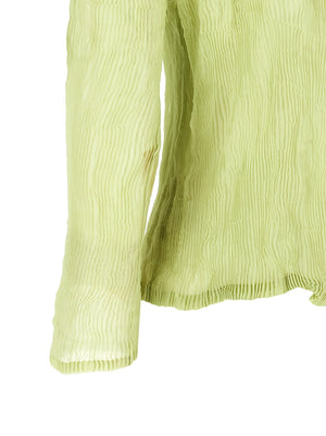 Issey Miyake Zweifarbige Polyester-Strickjacke