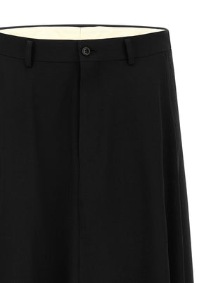 Comme Des Garçons Schwarze Wollhose