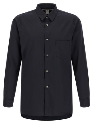 Comme Des Garçons Blaue Polyester-Bluse