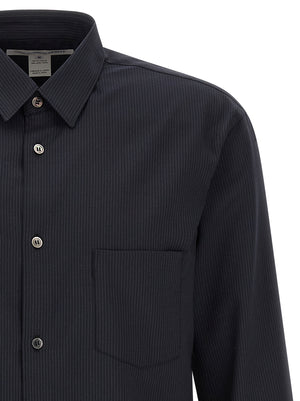 Comme Des Garçons Blaue Polyester-Bluse