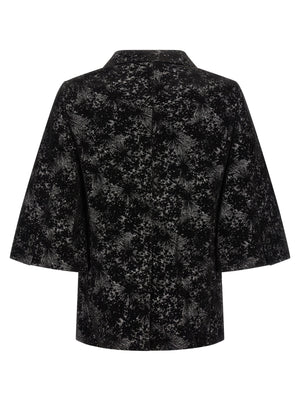 Comme Des Garçons Schwarzer Blazer aus Polyester