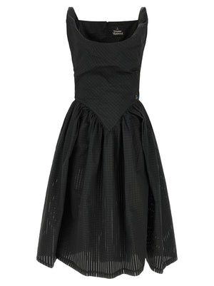 Vivienne Westwood Schwarzes Polyester-Midikleid