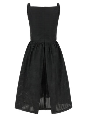 Vivienne Westwood Schwarzes Polyester-Midikleid