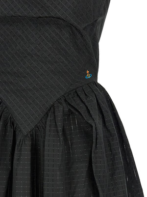 Vivienne Westwood Schwarzes Polyester-Midikleid
