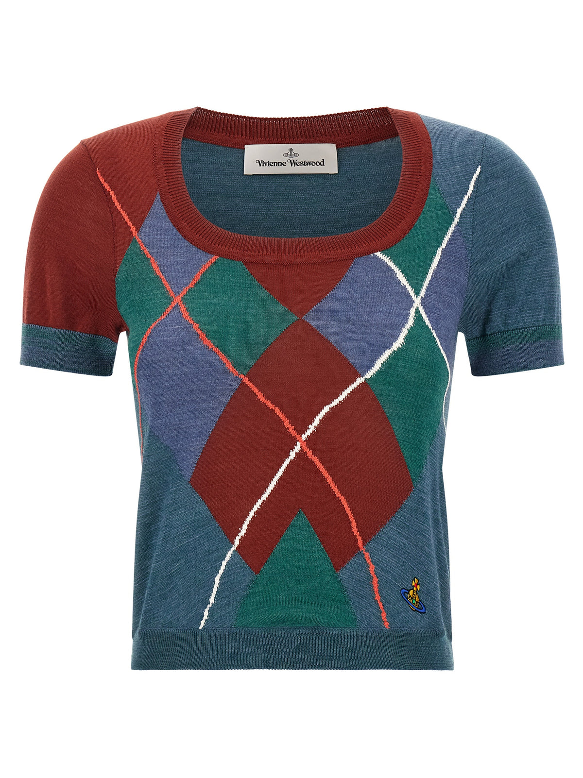 Vivienne Westwood Mehrfarbige Wollstrickjacke