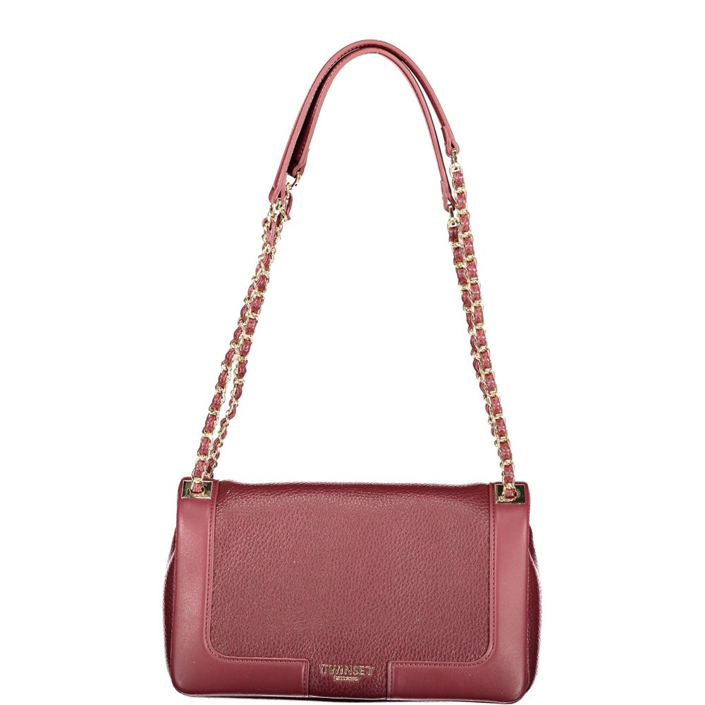 Twinset Rote Damen-Schultertasche aus Polyurethan