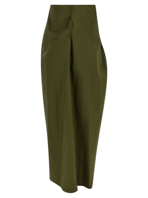 Armarium Zweifarbige Baumwoll-Maxikleid