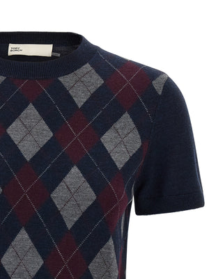 Tory Burch Blauer Wollcardigan