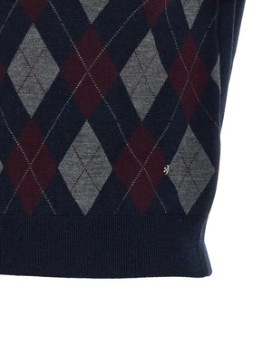 Tory Burch Blauer Wollcardigan