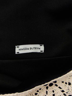 Magda Butrym Zweifarbige Seiden-Clutch