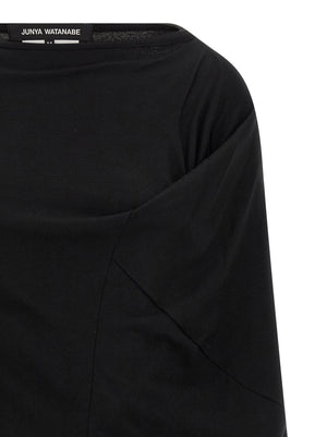 Junya Watanabe Schwarze Wollbluse