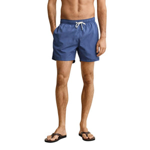 Gant Blaue Badeshorts aus recyceltem Polyamid
